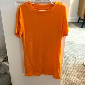 A new day, orange, short sleeve tee, x-small girls
